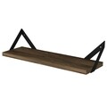 Raft pentru perete Moss, Tera Home, 45,6x14,5x11,2 cm, aluna/negru