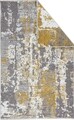 Covor Eko rezistent, NK 02 - Yellow, Grey, 100% poliester,  115 x 180 cm