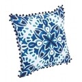 Perna decorativa, Corinto White-Blue, Bizzotto, poliester, 40x40 cm