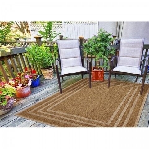 Covor indoor outdoor Floorita BORDER BEIGE 200X285