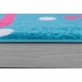 Covor Play Days Flamingo Pink/Blue, 100% poliester, 80x120 cm, multicolor