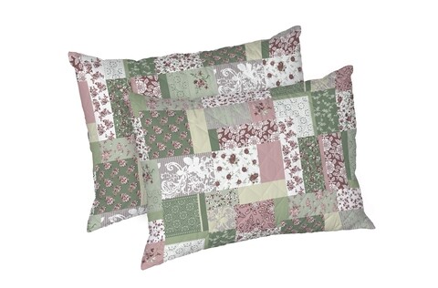Set 2 perne Garden, microfibra matlasata, 50x70 cm