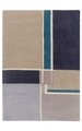 Covor Sea Bedora, 120x170 cm, 100% lana, albastru, finisat manual