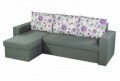 Coltar extensibil reversibil Oslo Grey Purple Flower Bedora, cu lada de depozitare, 247x148x78 cm