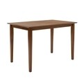 Set dining/bucatarie Nilda Pakoworld, masa cu 4 scaune, 112x72x74 cm, MDF, walnut/maro