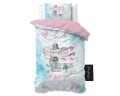 Lenjerie de pat pentru o persoana, Baby Love Multi, Royal Textile, 2 piese, 140 x 200 cm, 100% bumbac, multicolora