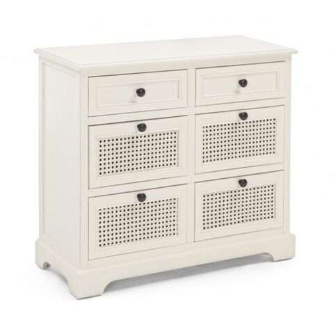 Comoda cu 6 sertare, Amabel, Bizzotto, 75x32x70 cm, lemn de pin
