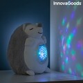 Arici de plus cu proiector de zgomot alb si lumina nocturna Spikey InnovaGoods, 16x19x15 cm