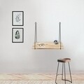 Raft pentru perete CM-002, Bueno, 60x55x50 cm, negru