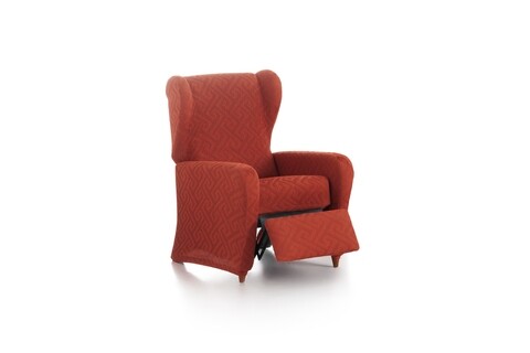Husa fotoliu relax elastica bi-stretch, Arion, caramiziu C/9
