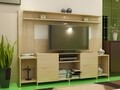 Comoda TV AKADIA, Gauge Concept, 180x31.4x150 cm, PAL, alb/sonomo