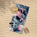 Prosop de plaja Flamingo, Aglika, 80 x 160 cm, 50% bumbac/ 50% poliester, multicolor