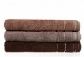 Set 3 prosoape de baie Beverly Hills Polo Club, 70x140 cm, 100% bumbac, Brown/Light Brown/Light Brown