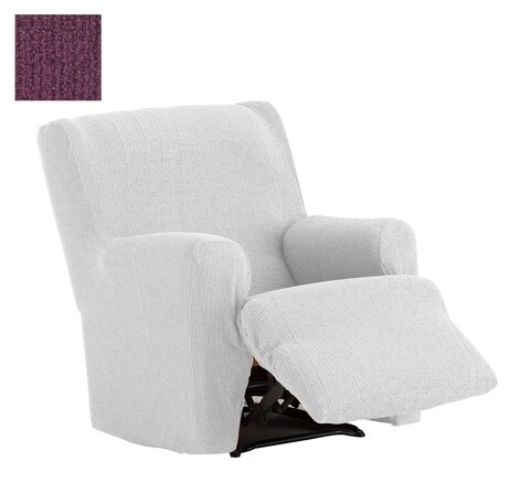 Husa fotoliu cu recliner elastica bi-stretch, Dorian, fucsia C/2