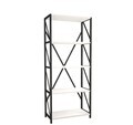 Biblioteca RF.004.004.123, Gauge Concept, 64x30x150 cm, PAL, alb